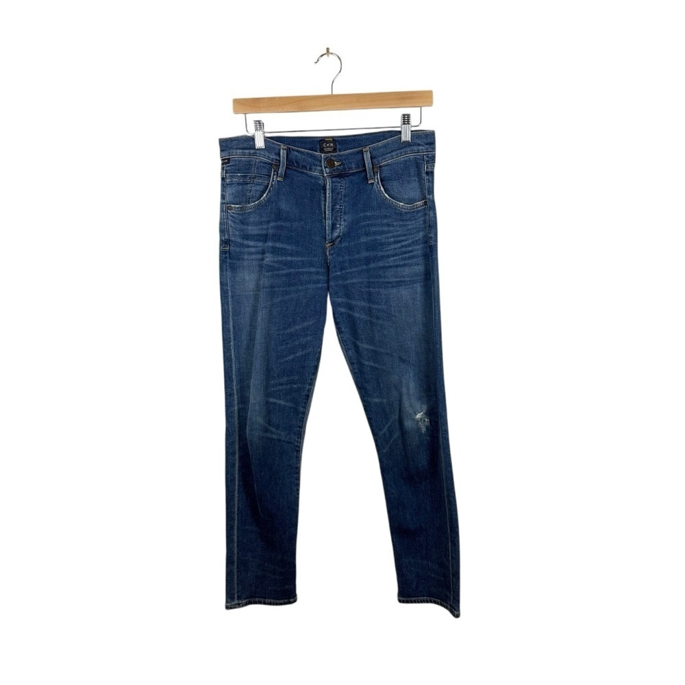Citizens of Humanity Women’s Elsa Crop Slim Distressed Jeans Taos Wash Size 28